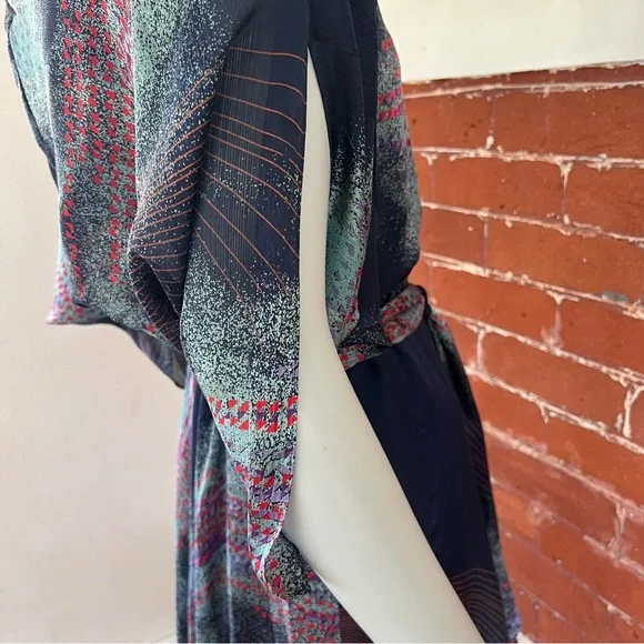 Vintage The Silk Farm 80’s Silk Midi Dress - Picture 6 of 16